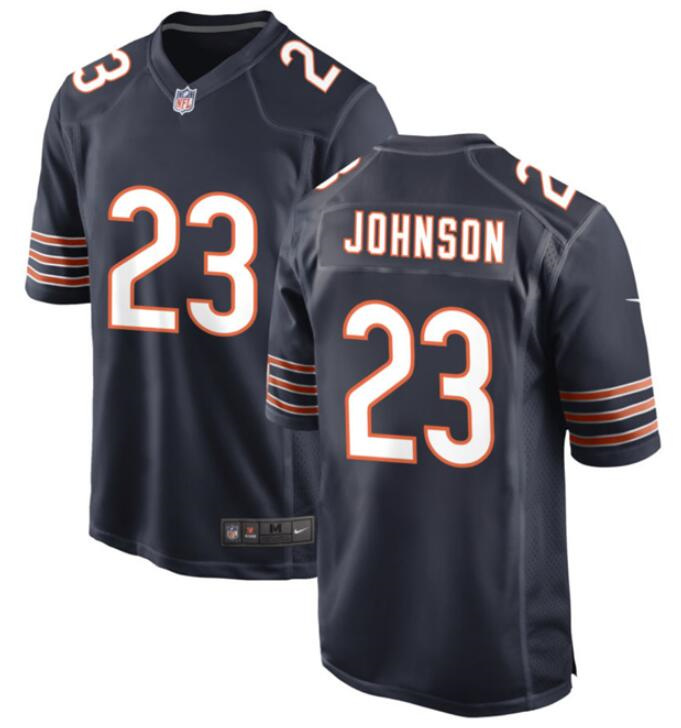 Youth Chicago Bears #23 Roschon Johnson Navy Stitched Football Game Jersey
